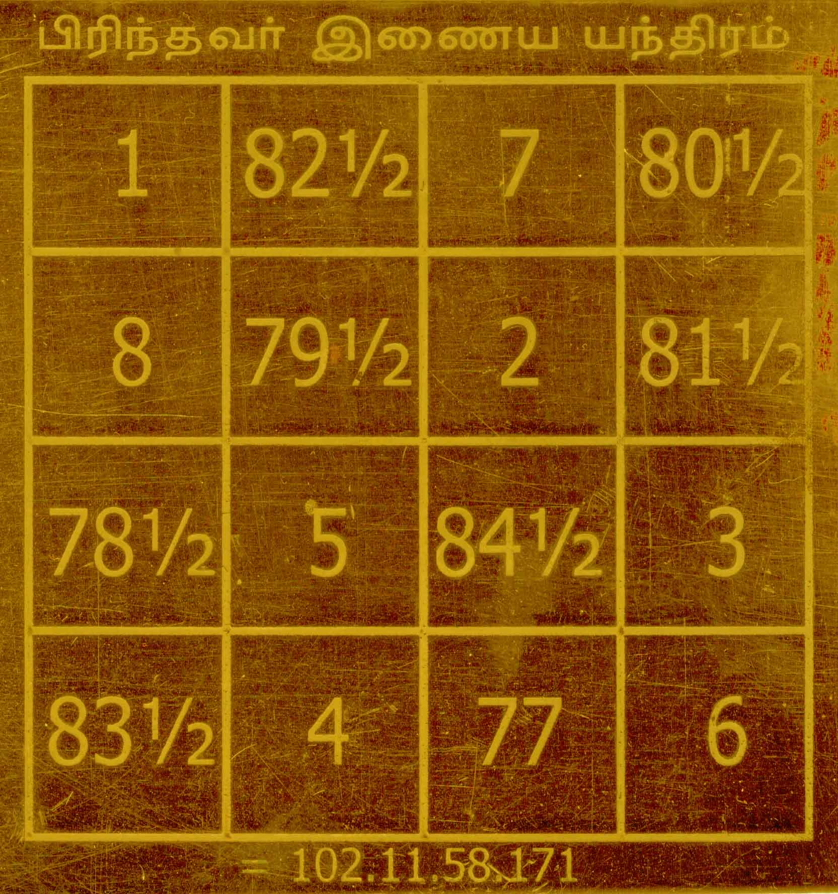 Pirindavar Inaiya Yantra Reunion Yantram Yendram In Copper - A2161