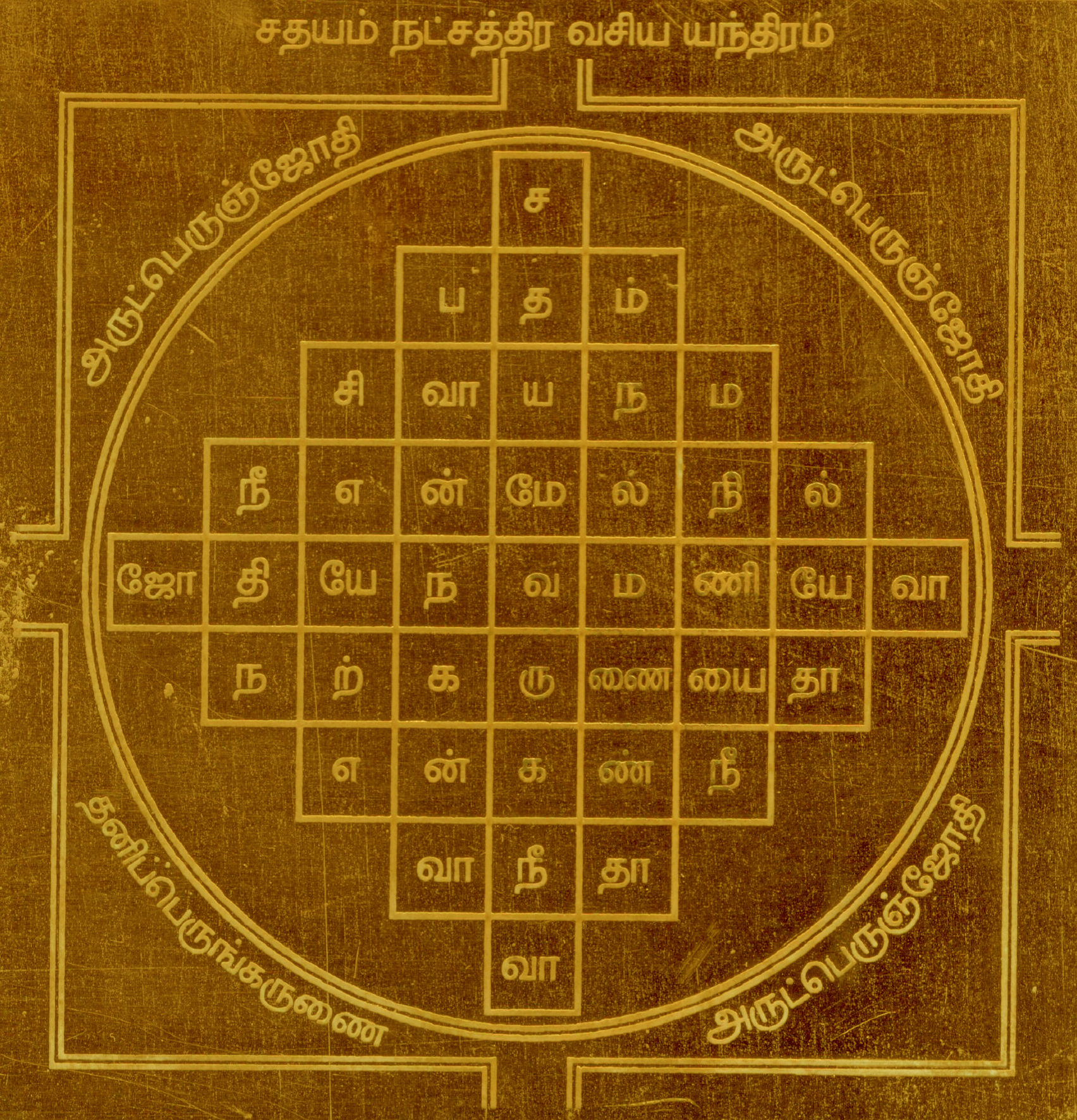 S921938 - Sadayam Nakshatra Vasiya Yantra Shatabhisha Yantram Chathayam Yendram In Copper