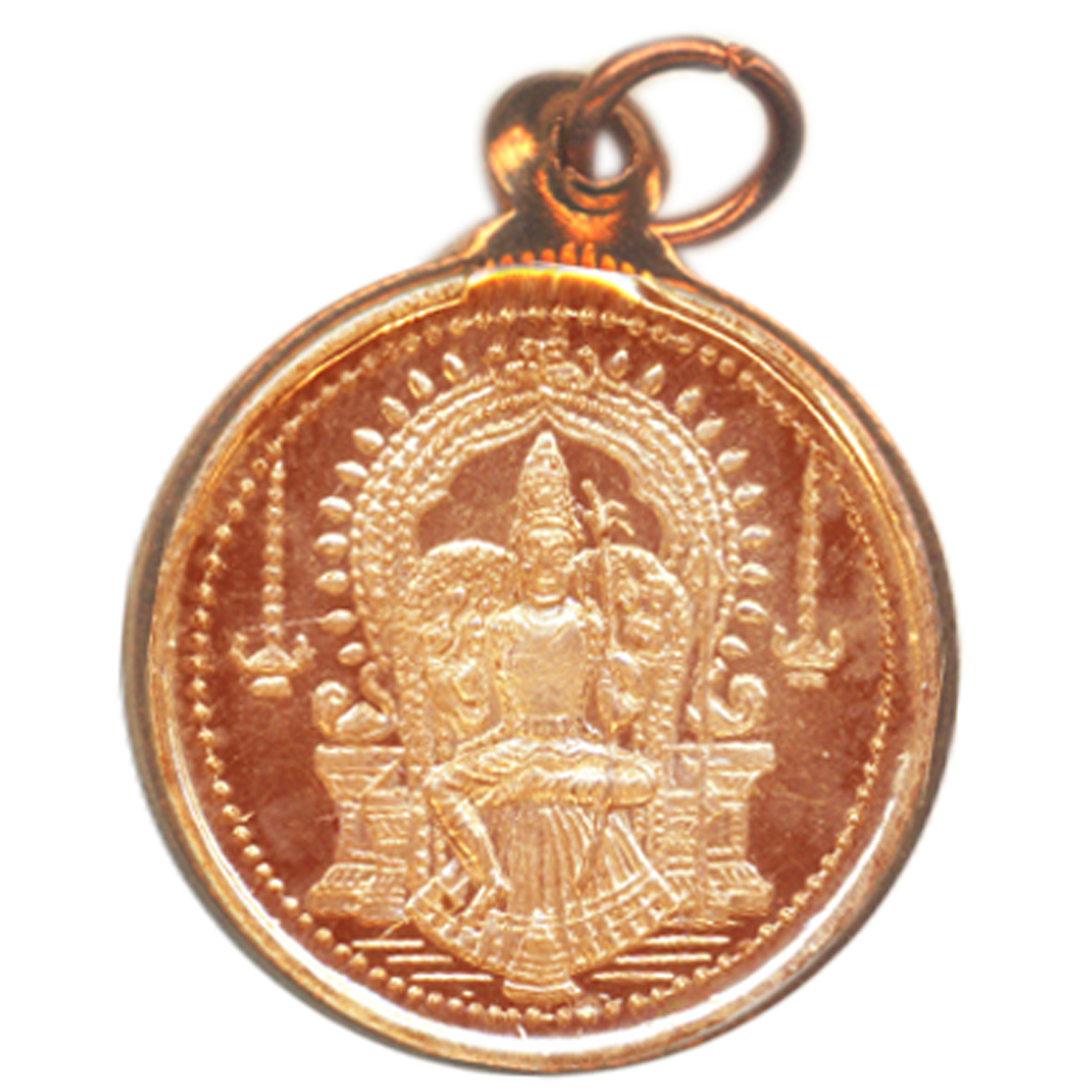 Aadhyathmik Raja Shyamala Pendant Kavach Pure Copper - S930302-02