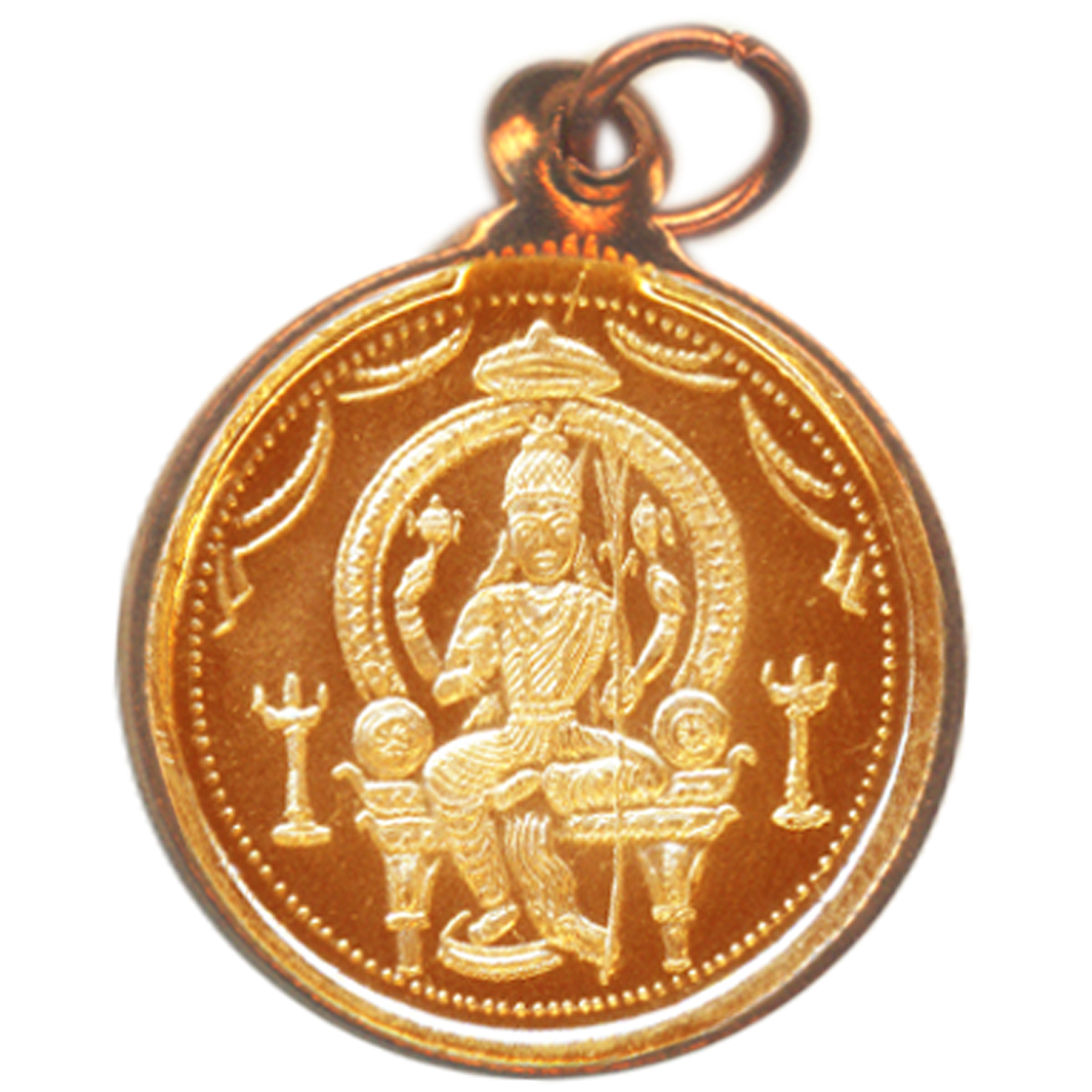 Rajarajeswari Lalita Tripura Sundari Copper Pendant Kavach - S930591-02