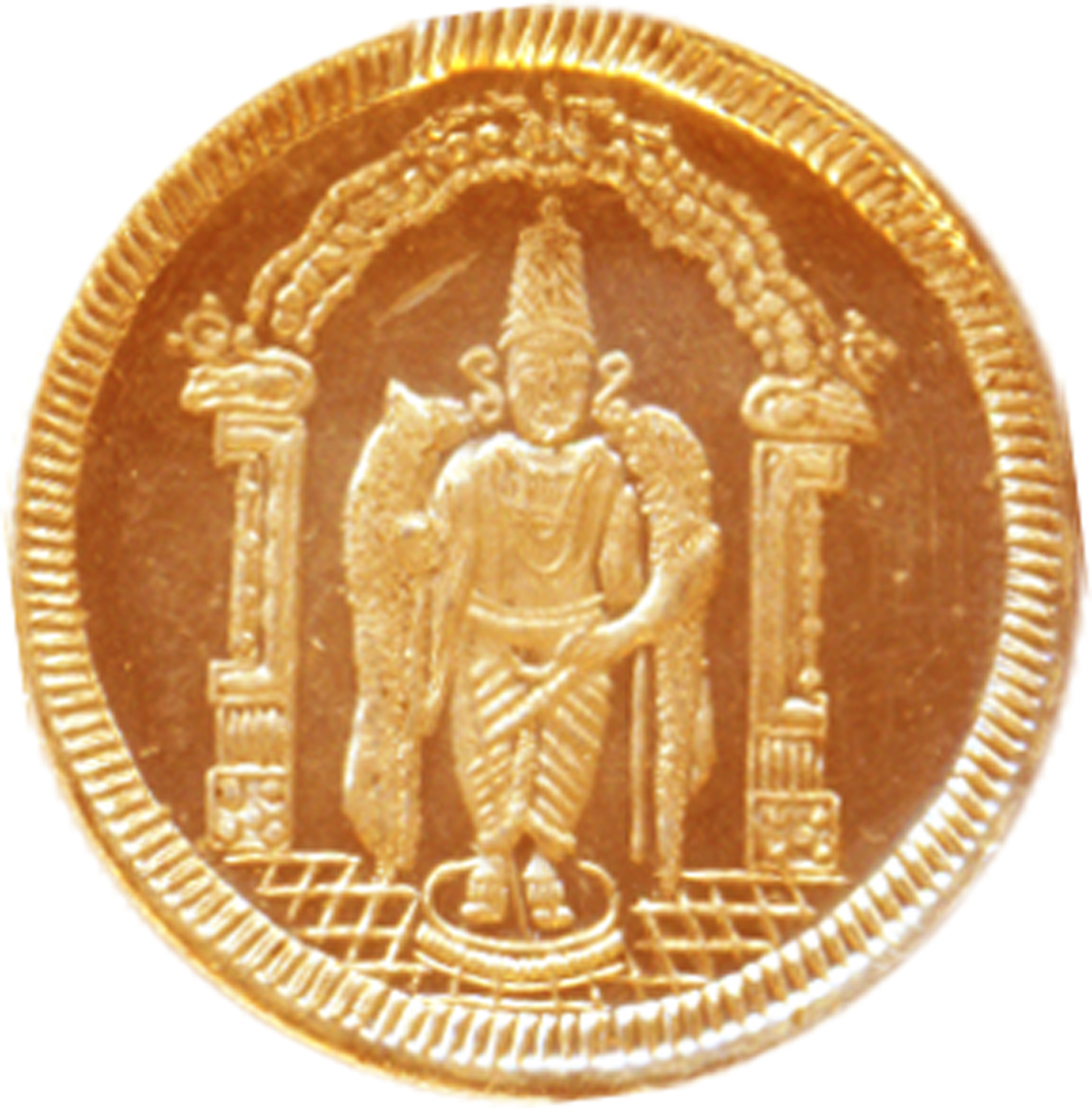 Karthikeya Muruga Shanmuga Kumaraswamy Skanda Copper Coin For Happy Family and Children 1inch 5 grams - A3077-01