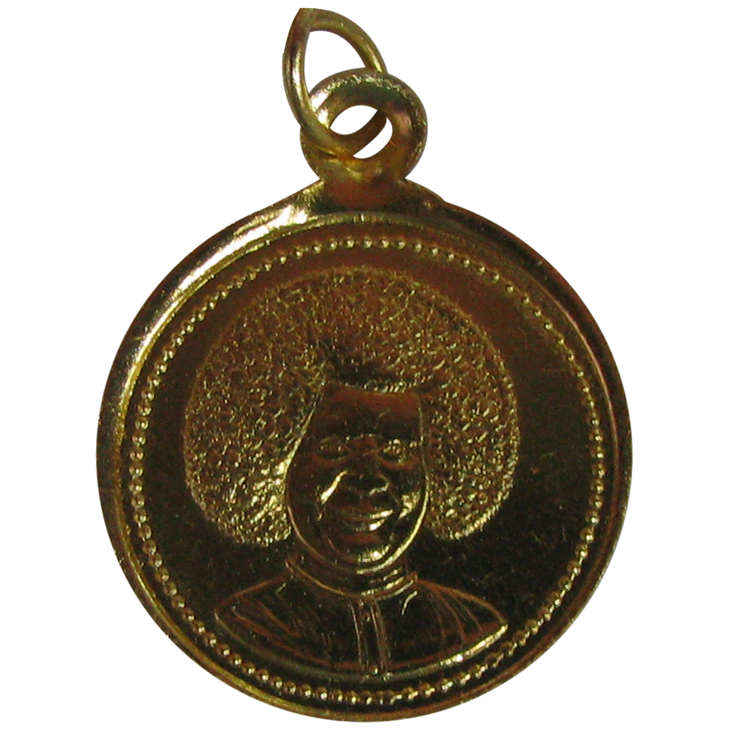 Puttaparthi Sri Sathya Sai Baba Copper Pendant - S830982