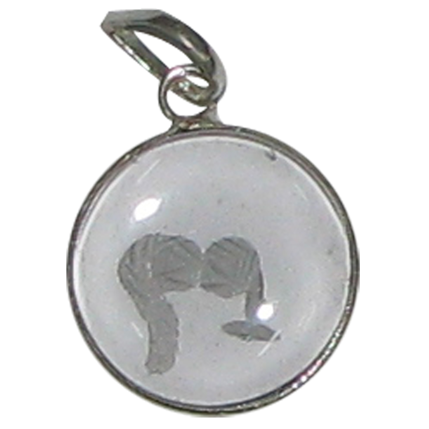 Mithuna Rasi Gemini Zodiac Sun Sign Handcrafted Round Crystal Pendant - A4657-03