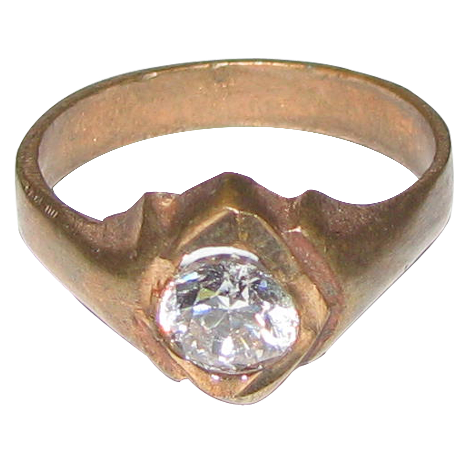 Aadhyathmik Aimpon Panchalogam Shukra Grah Remedies Ring Panchaloha Venus Ring (5 Metals Panchadhatu) - A4874