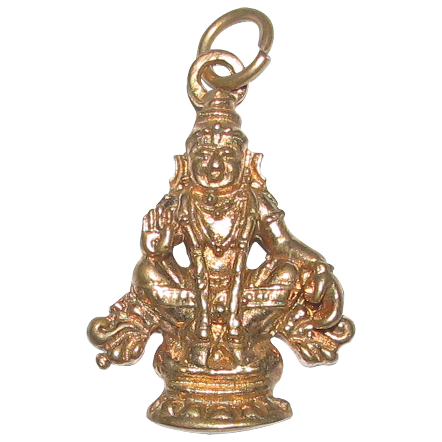 Aadhyathmik Aimpon Panchalogam Iyyappan Yoga Pose Pendant Panchaloha Ayyappa Swamy Kavach (5 Metals Panchadhatu Iyyappa Locket) - A5279